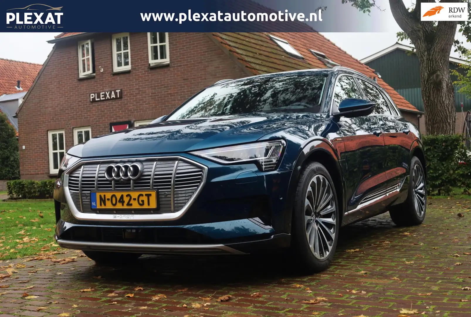 Audi e-tron E-tron 55 quattro advanced Pro Line Plus 95 kWh Au Blauw - 1