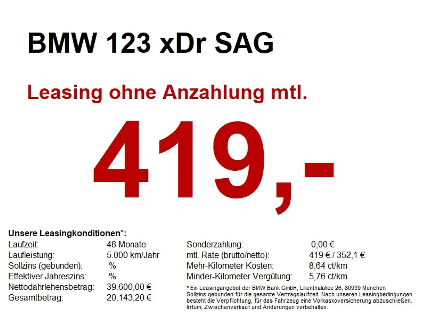 BMW 123 xDr SAG M Sport AHK/DrivAss/HUD/LED+/hk/360 Grau - 1