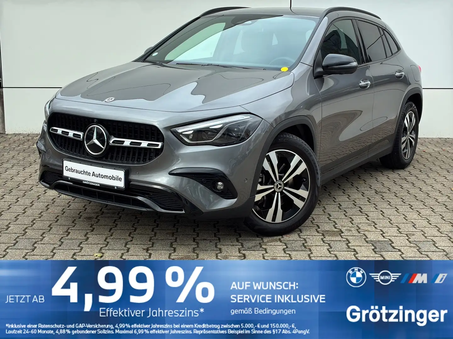 Mercedes-Benz GLA 220 D 4Matic LED+360°+Tempomat Grau - 1