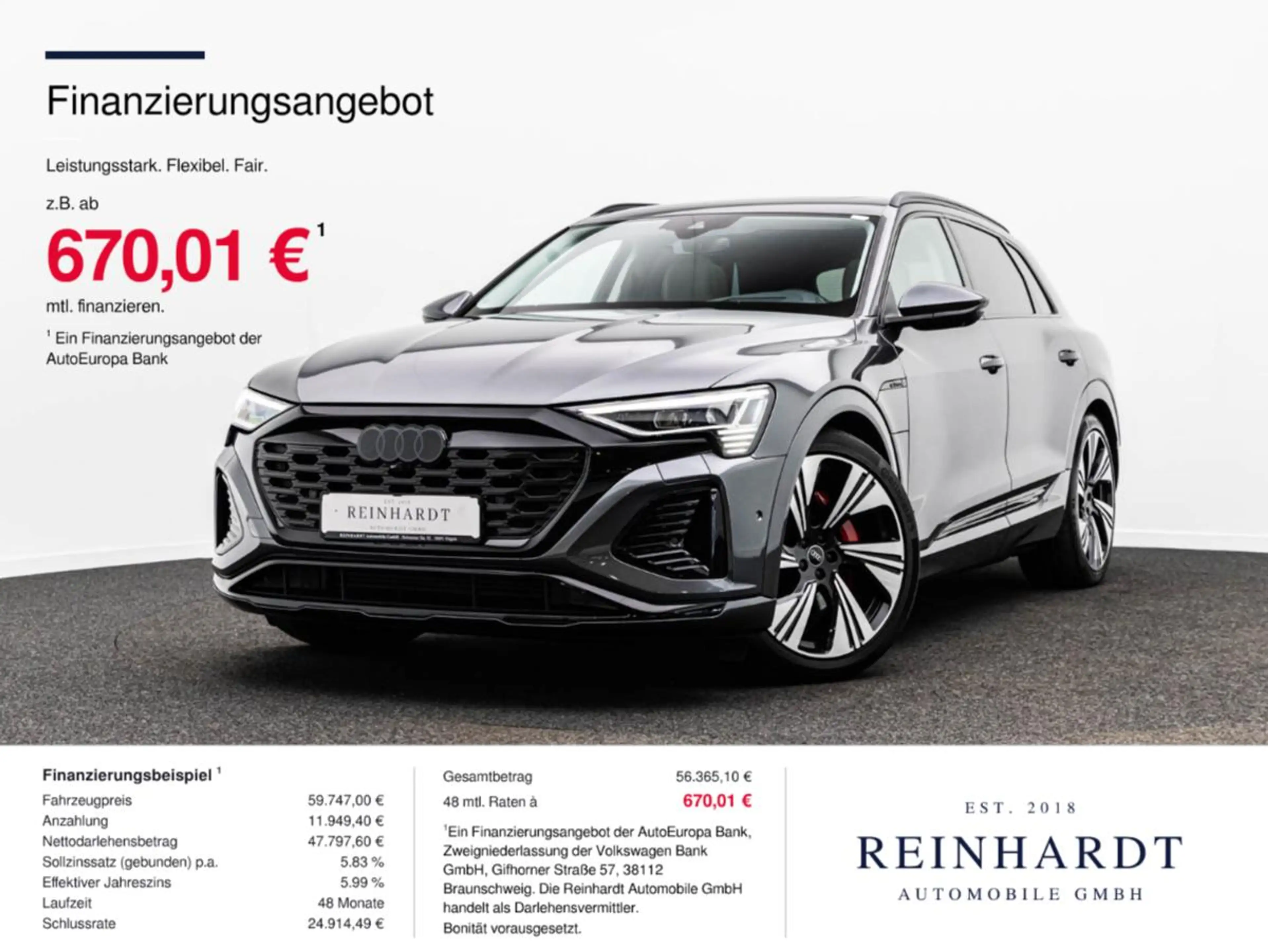 Audi Q8 e-tron 55 S LINE BLACK 22Z./MATRIX/HuD/PANO
