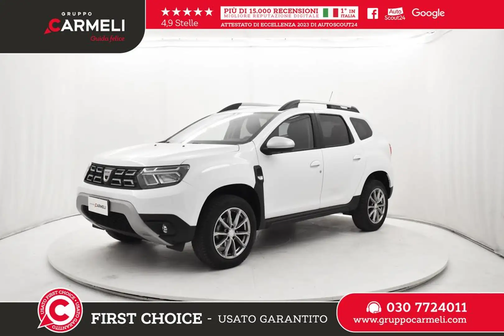 Dacia Duster 1.0 tce Prestige up Gpl 4x2 100cv Bianco - 1