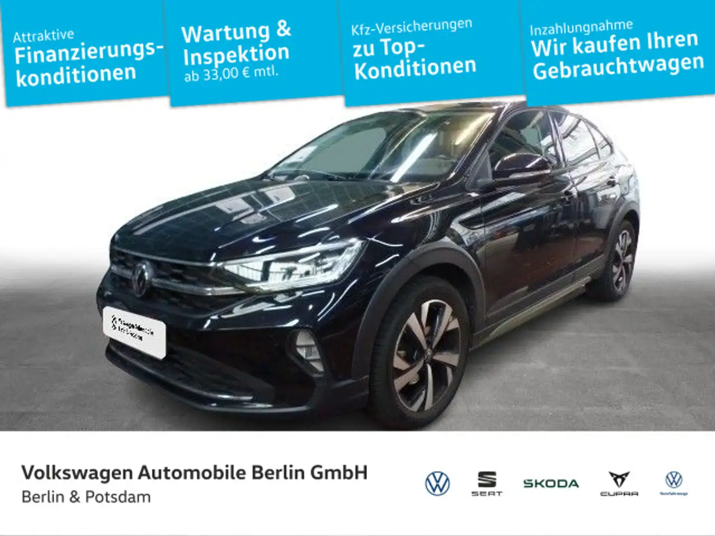 Volkswagen Taigo 1.0 TSI DSG Style Pano AHK Beats LED Schwarz - 1