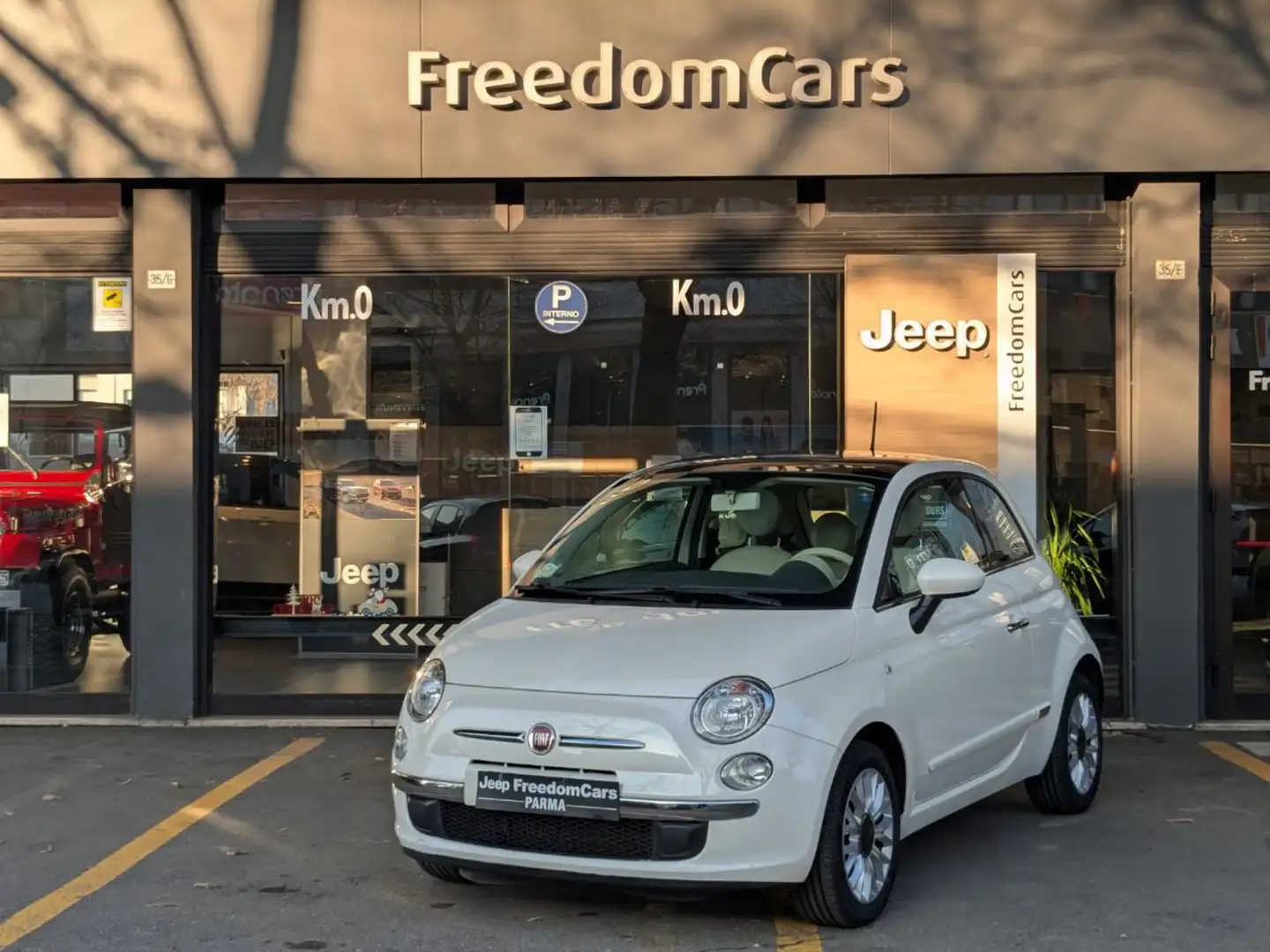 Fiat 500 1.2 Lounge Blanc - 1