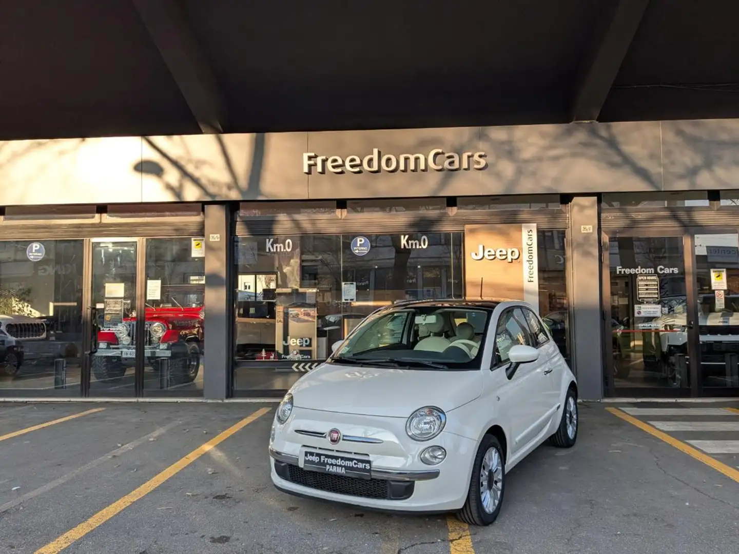 Fiat 500 1.2 Lounge Blanc - 2
