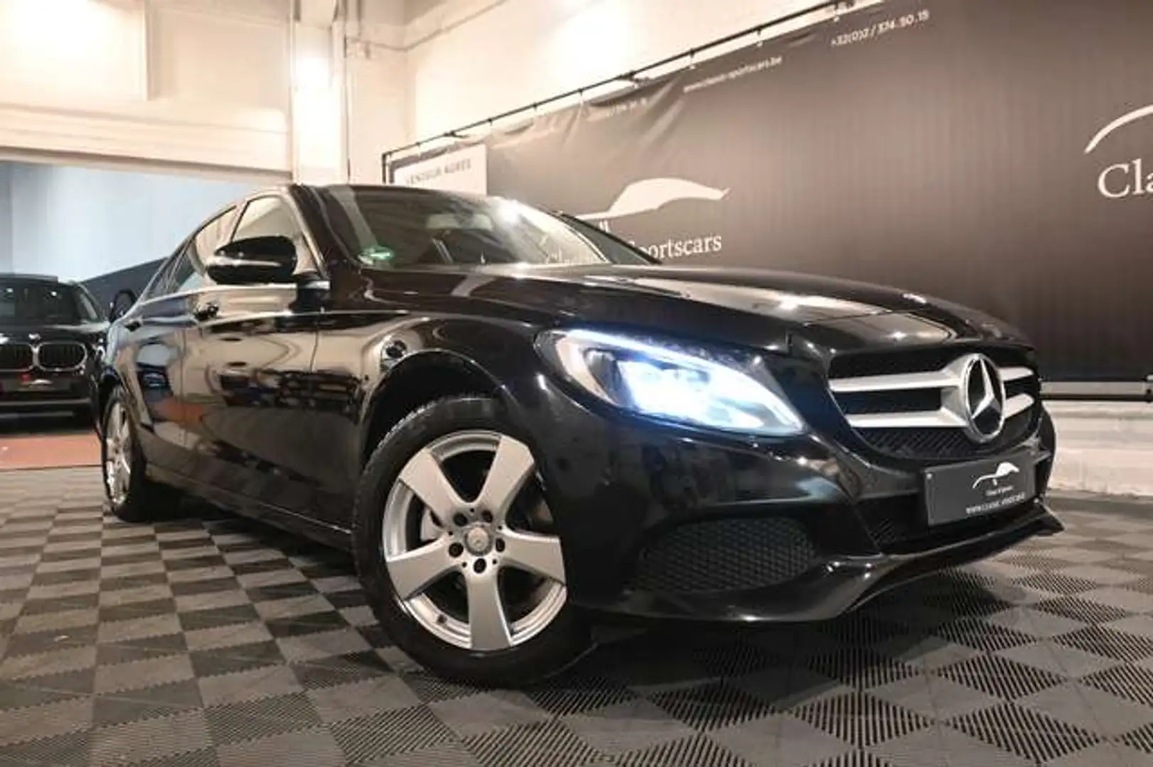 Mercedes-Benz C 180 C 180 d  / EURO 6b / CUIR / GPS NAVI / LEDS / PDC Schwarz - 2