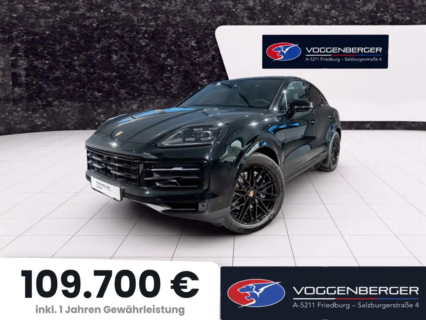 Porsche Cayenne E-Hybrid COUPE SP-AG,SP-Paket,GSD, ab 3,99 Leasing Schwarz - 1