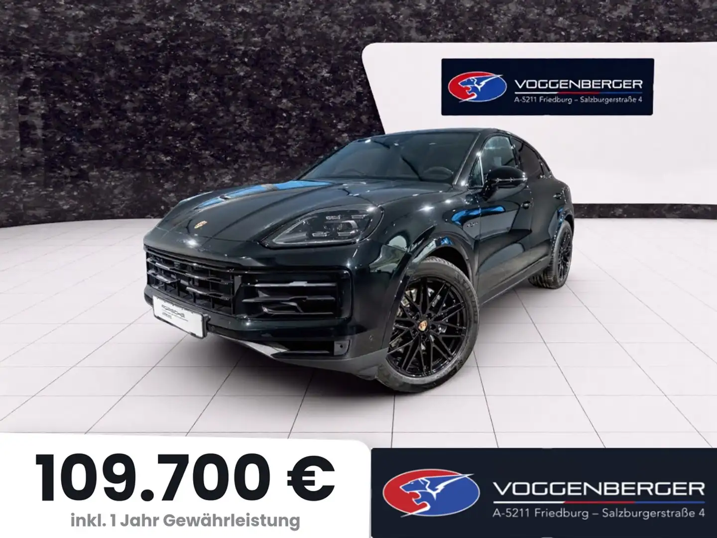 Porsche Cayenne E-Hybrid COUPE SP-AG,SP-Paket,GSD, ab 4,99 Leasing Schwarz - 1