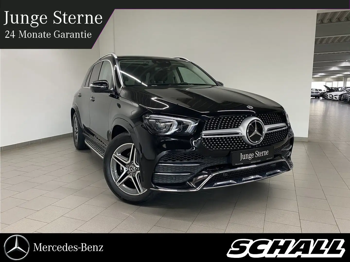 Mercedes-Benz GLE 400 d 4M AMG+LED+DIST+AHK+360°+PANO+KEY+HEAD Schwarz - 1