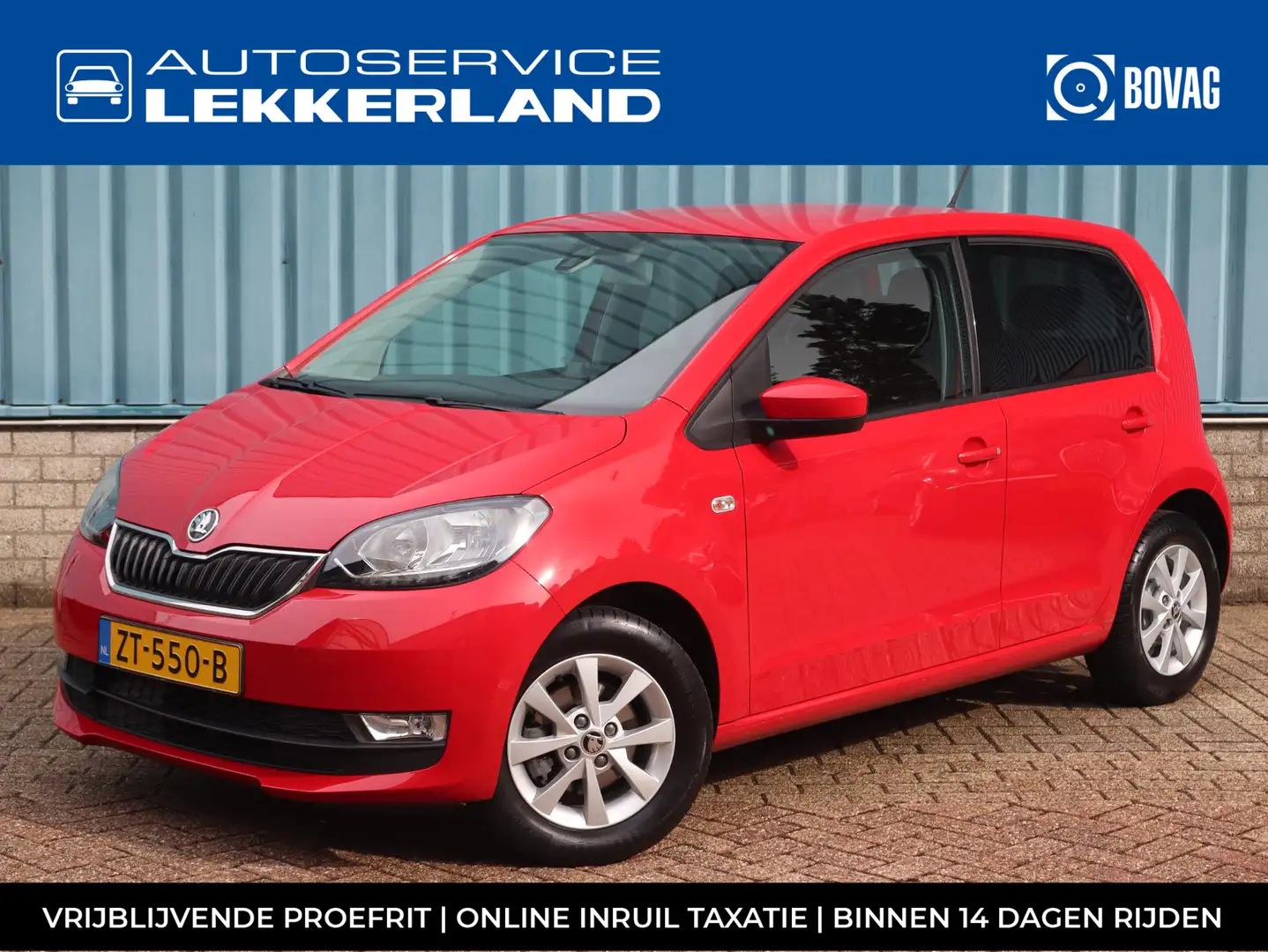 Skoda Citigo 5-deurs Style 1.0 MPI 60pk | AIRCO | LM-VELGEN | B Rood - 1