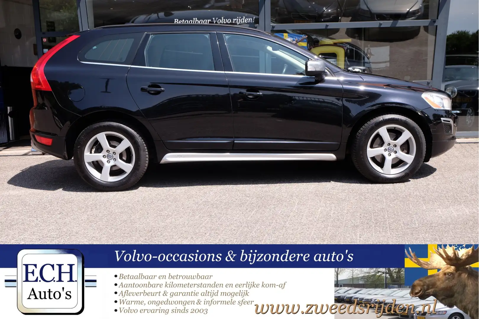 Volvo XC60 2.4 D5 215 pk AWD R-Design, Leer, Adaptieve CC, Xe Noir - 2