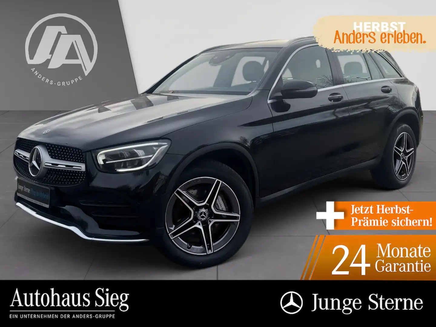 Mercedes-Benz GLC 300 e 4M AMG+MBUX+digCock+LED+Kam+SHZ+EASY-P Zwart - 1