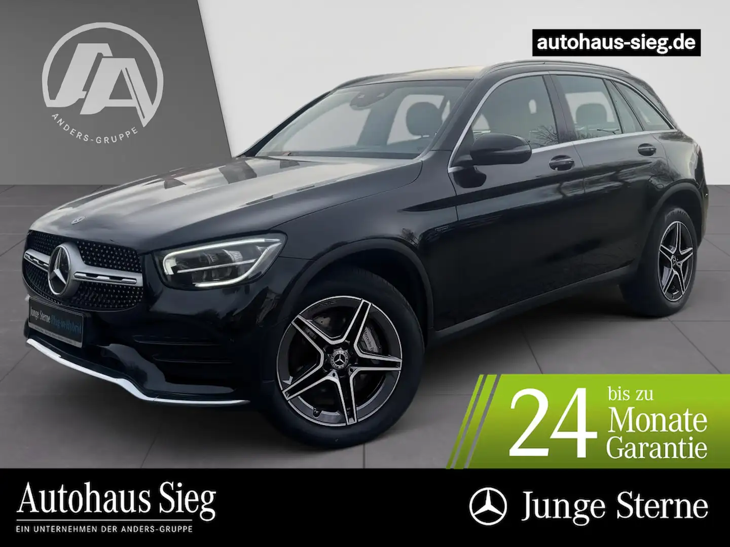 Mercedes-Benz GLC 300 e 4M AMG+MBUX+digCock+LED+Kam+SHZ+EASY-P Schwarz - 1