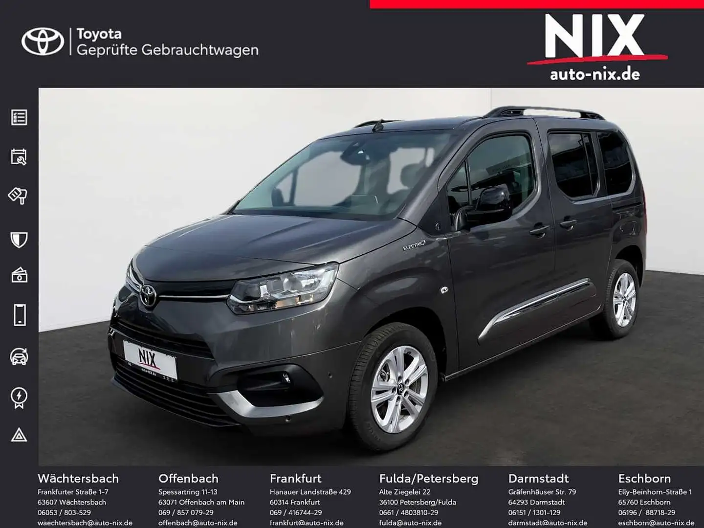 Toyota Proace City Verso 50 kWh L1 Team D KLIMA Grau - 1