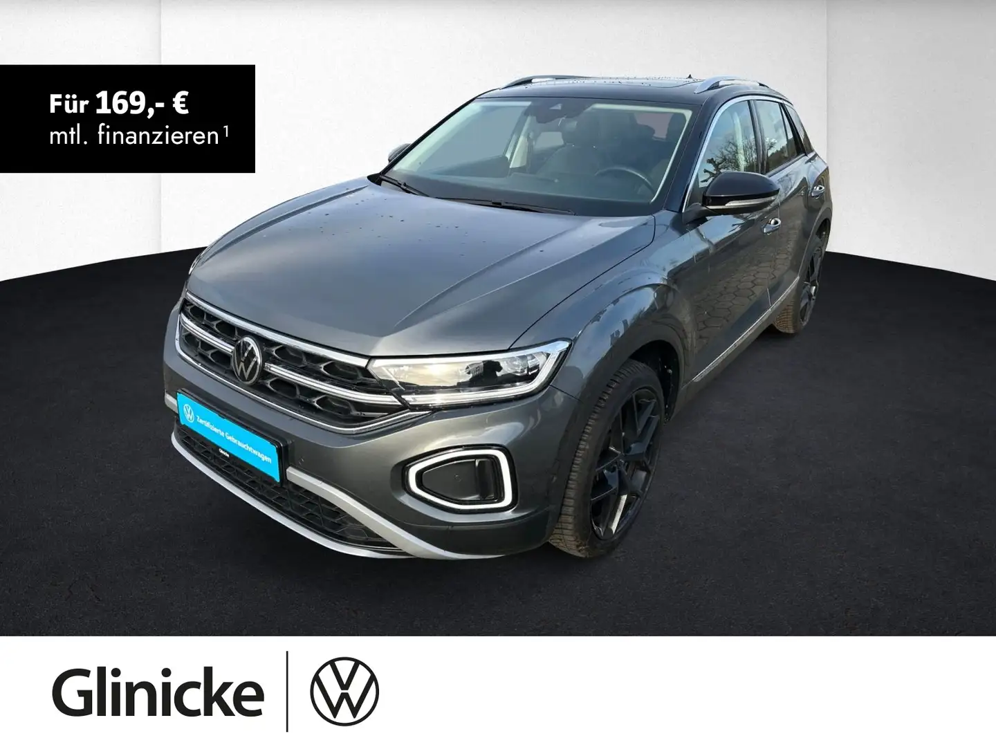 Volkswagen T-Roc Style 1.5 l TSI DSG Easy open+Pano+RFK+Mat Gris - 1