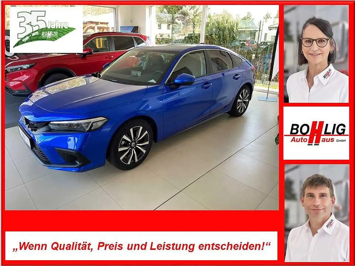 Honda Civic e:HEV Hybrid 2.0 Elegance Tageszulassung Azul - 1
