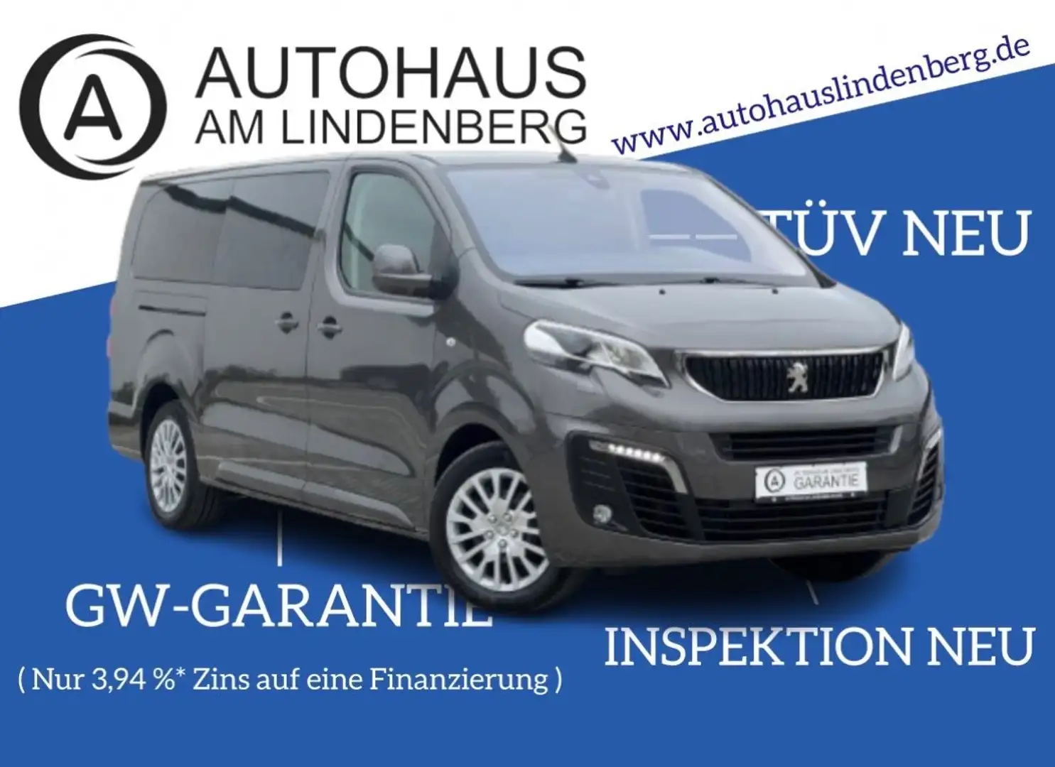Peugeot Traveller Business L3*SHZ*NAVI*LED*R-KAM*MWST Gri - 1