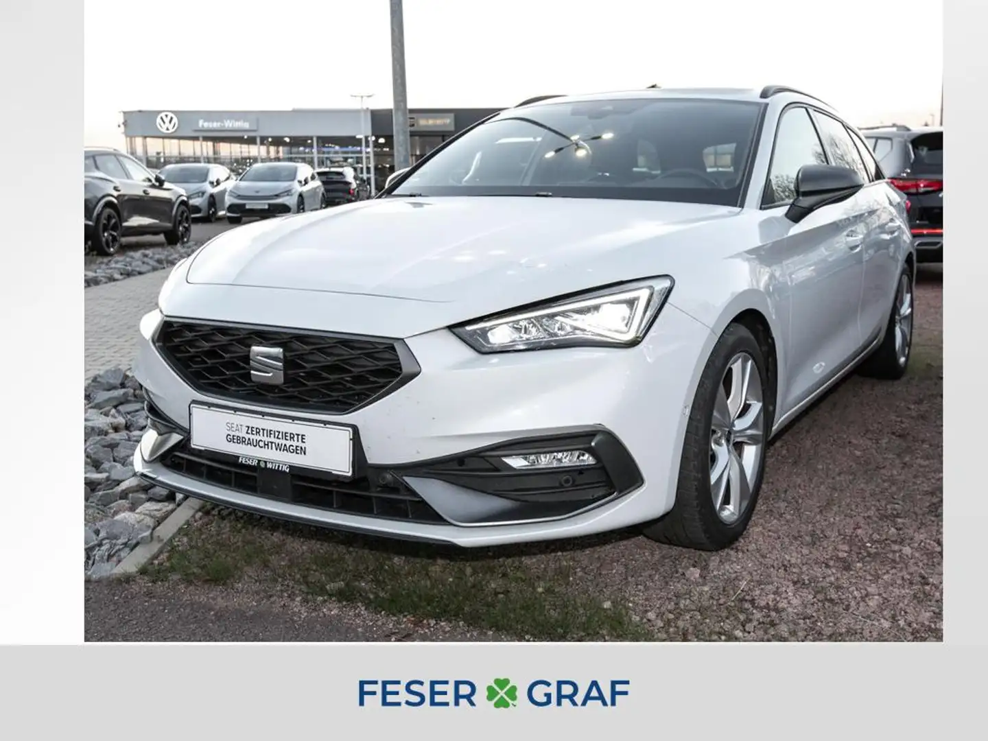 SEAT Leon 1.5 TSI ST FR LED/Navi/ACC/Kamera/SHZ/PDC Weiß - 1