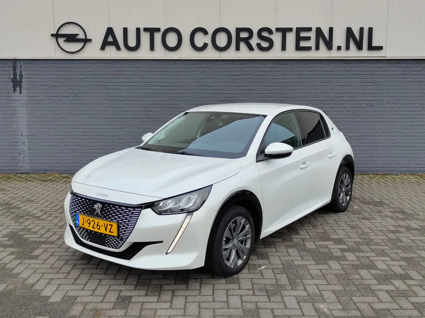 Peugeot e-208 EV Allure 50kWh SOH 90% Navi Ecc 360°Camera Cruise Blanc - 1