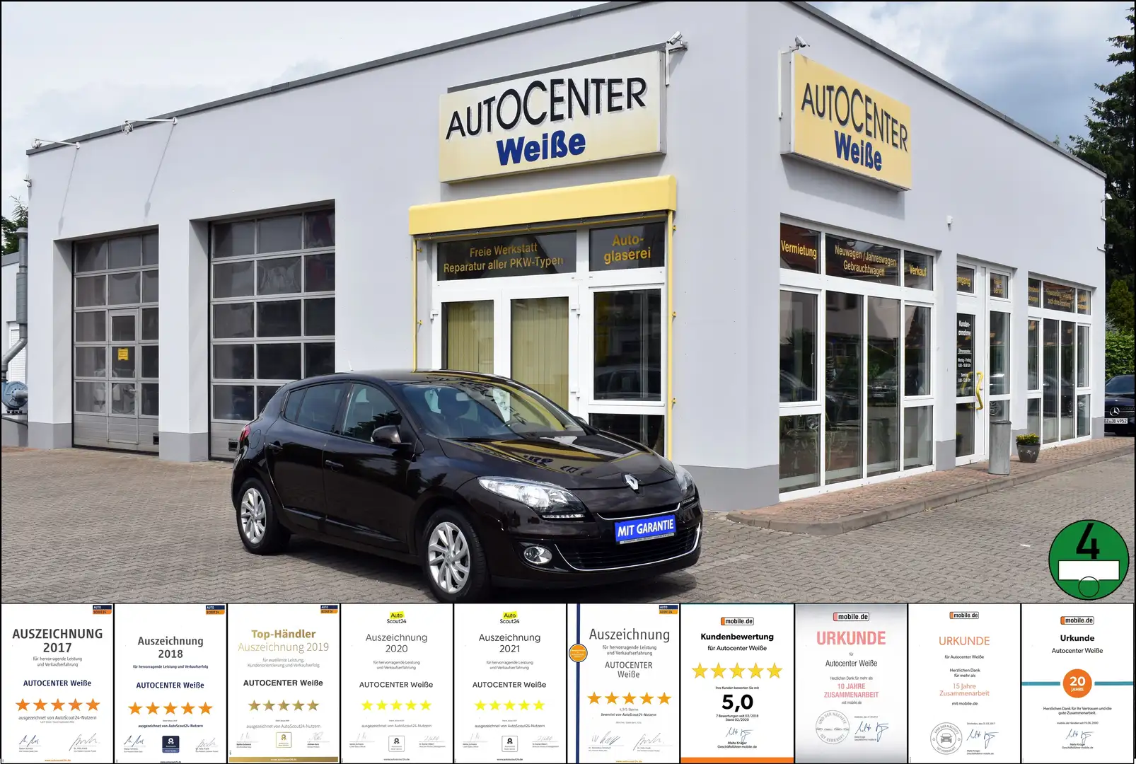 Renault Megane Dynamique TÜV-Neu Klima Navi PDC Garantie Braun - 1