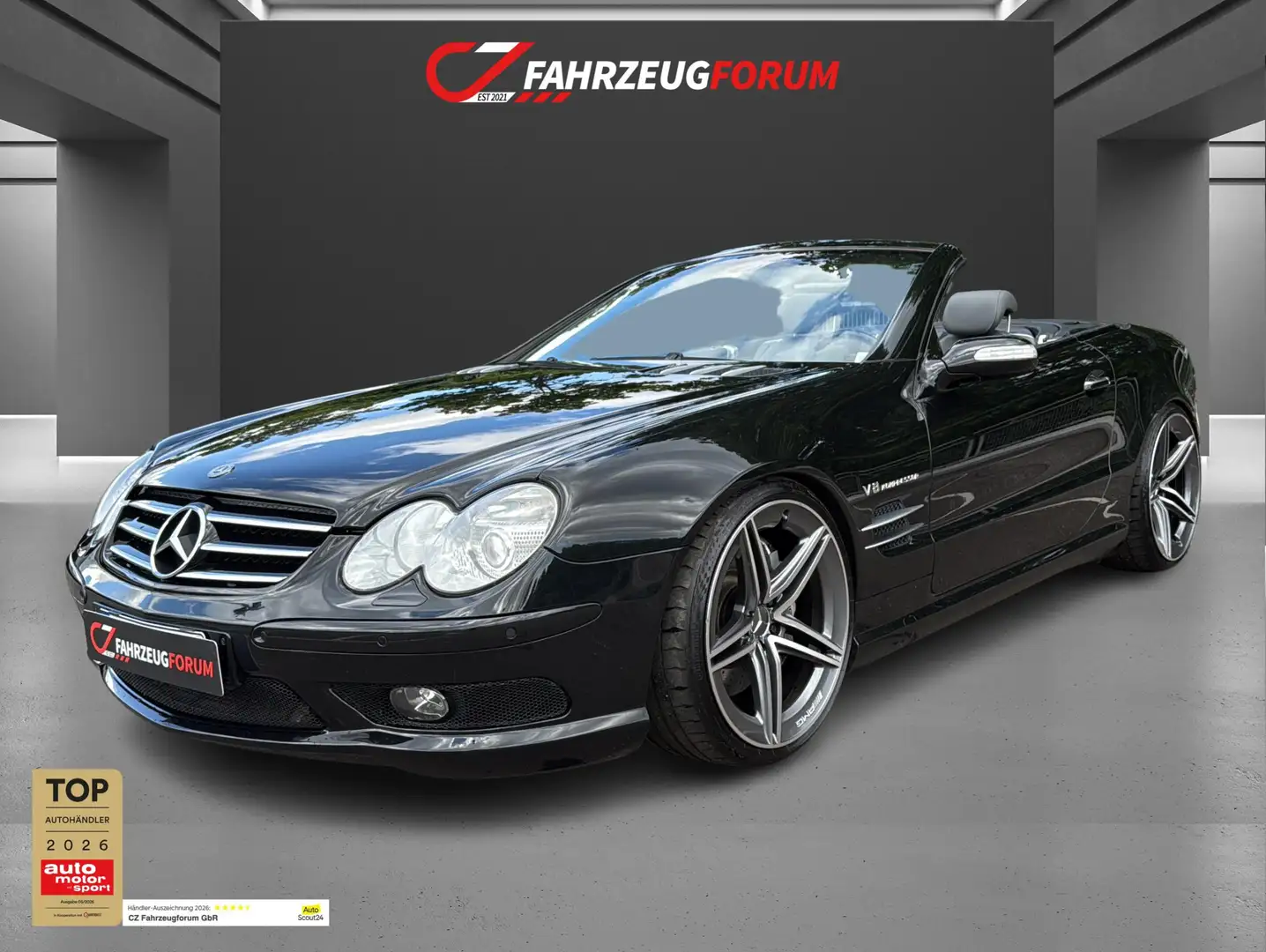 Mercedes-Benz SL 55 AMG Carplay*BOSE*Belüftung Schwarz - 1