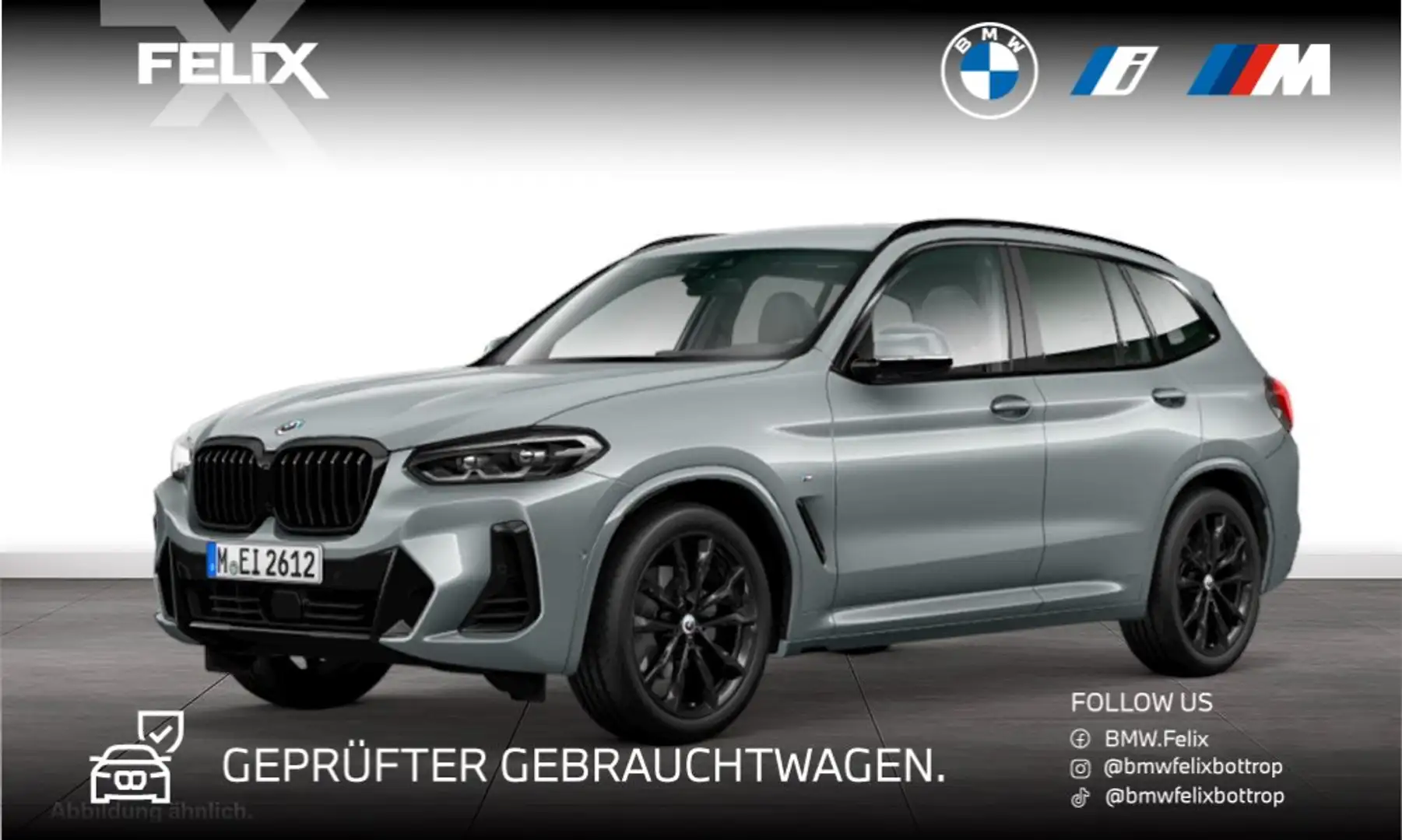 BMW X3 xDrive20d M SPORTPAKET+LCI/FACELIFT+ALU 20"+STOP&G Grau - 1