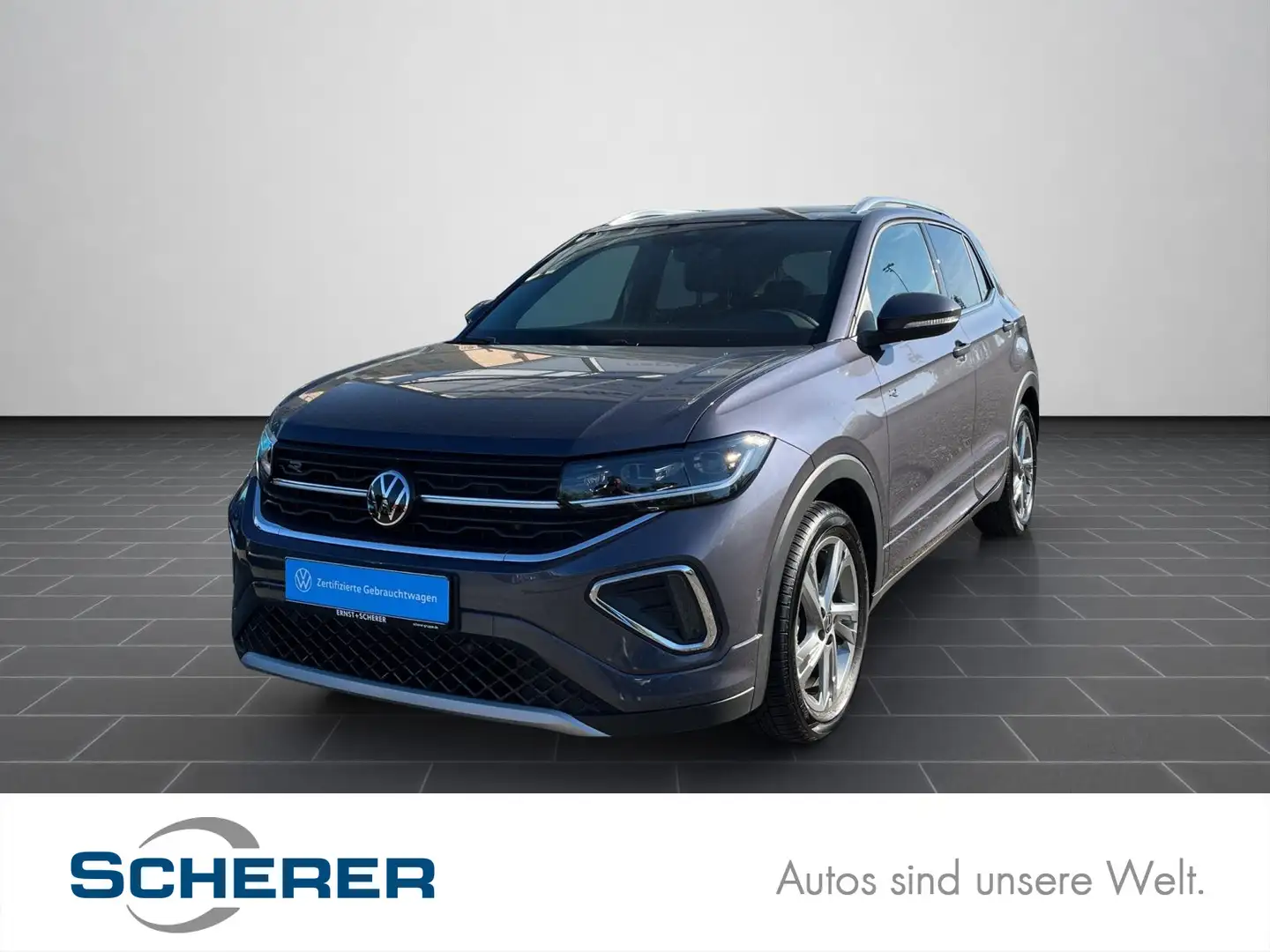 Volkswagen T-Cross 1.0 TSI DSG R-Line ACC+LED+Navi+Kamera+S Grau - 1
