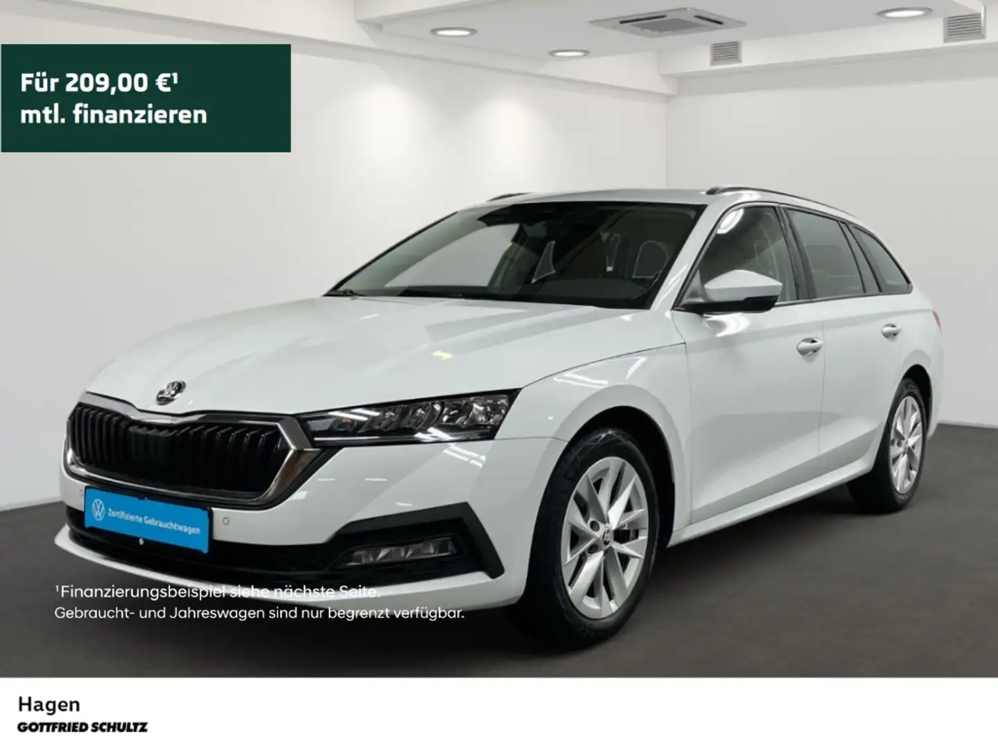 Skoda Octavia Combi 2.0 TDI LED NAV GRA DAB Ambition Weiß - 1