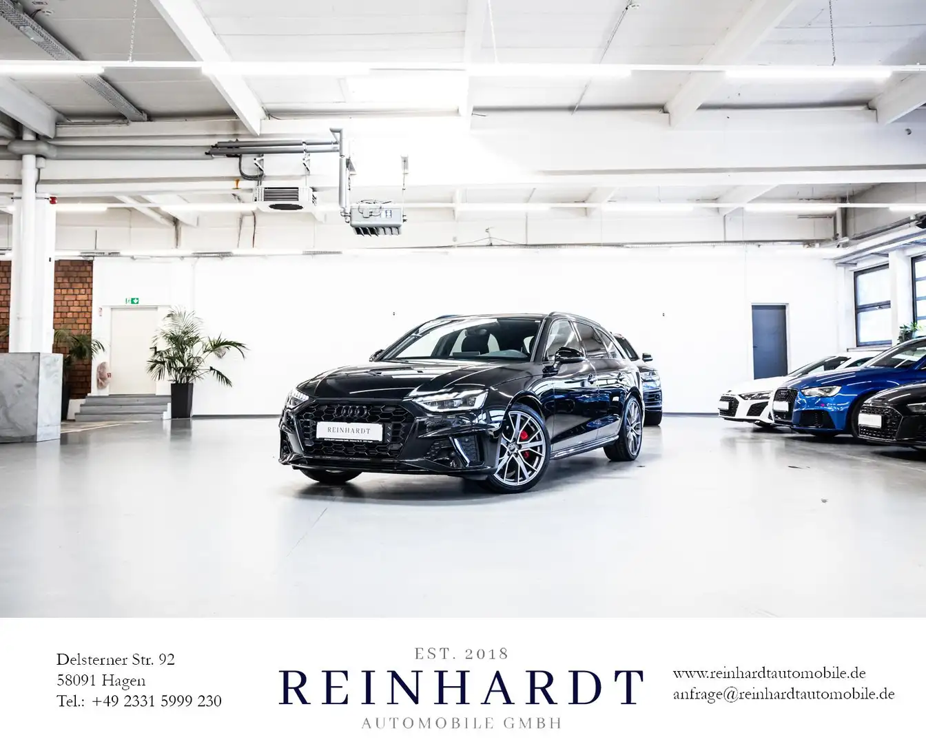 Audi A4 AVANT 40TFSi S LINE/ALL-BLACK/19Z./MATRIX/ACC Schwarz - 1