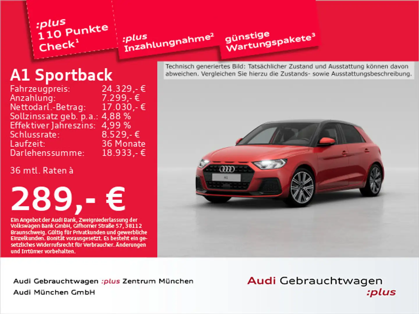 Audi A1 25 TFSI S tronic advanced ACC/Virtu Rood - 1