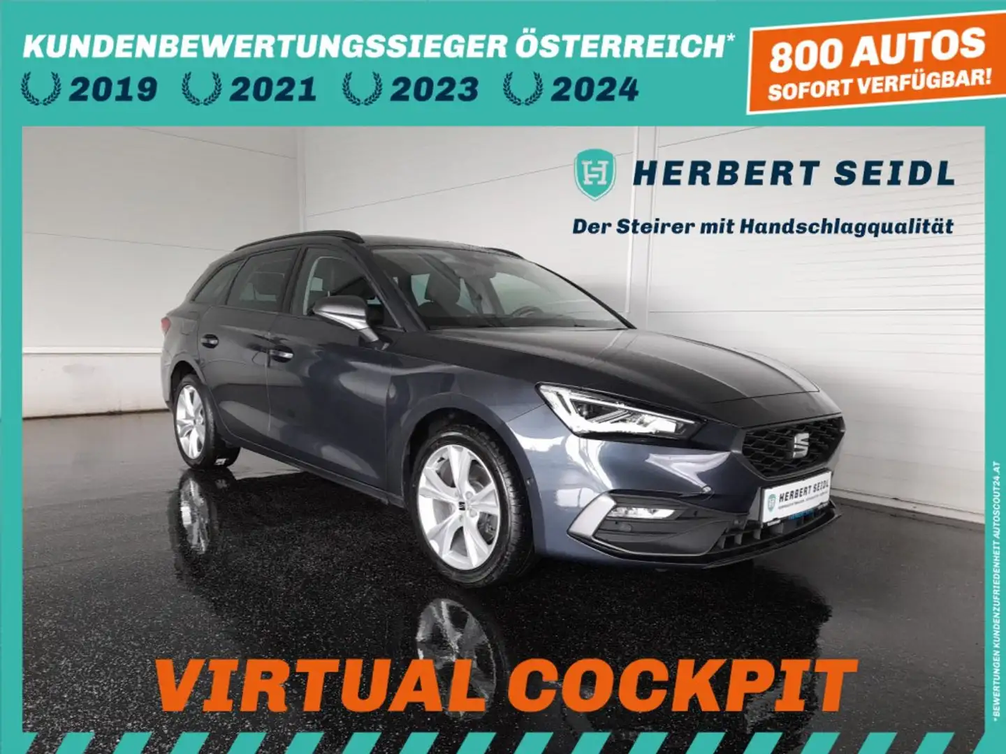 SEAT Leon ST FR-LINE PHEV DSG *VOLL-LED / 17 ZOLL / VIRTUELL / NAVI / ACC / KAMERA / KEYLESS / 3-ZONEN-KLIMA* Grau - 1