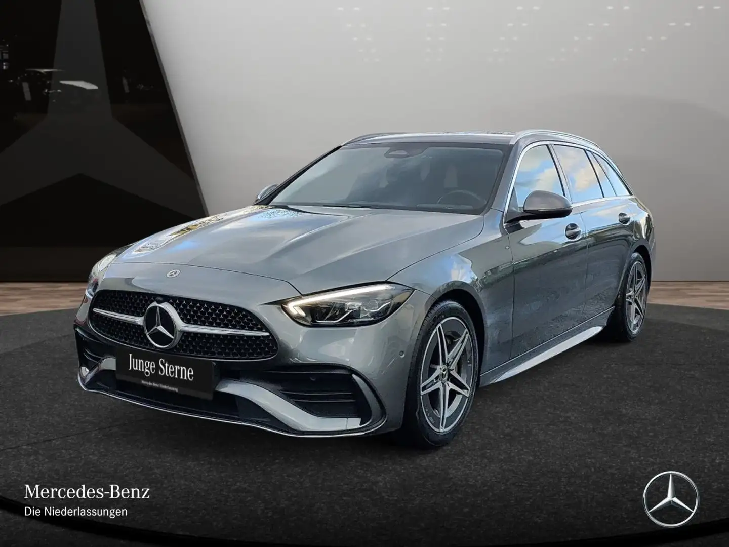 Mercedes-Benz C 180 T AMG+LED+KAMERA+TOTW+KEYLESS+9G Gris - 2