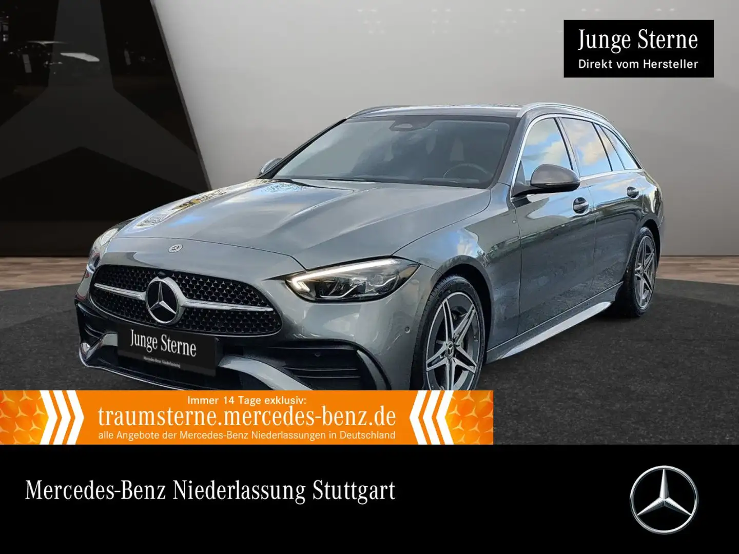 Mercedes-Benz C 180 T AMG+LED+KAMERA+TOTW+KEYLESS+9G Grau - 1
