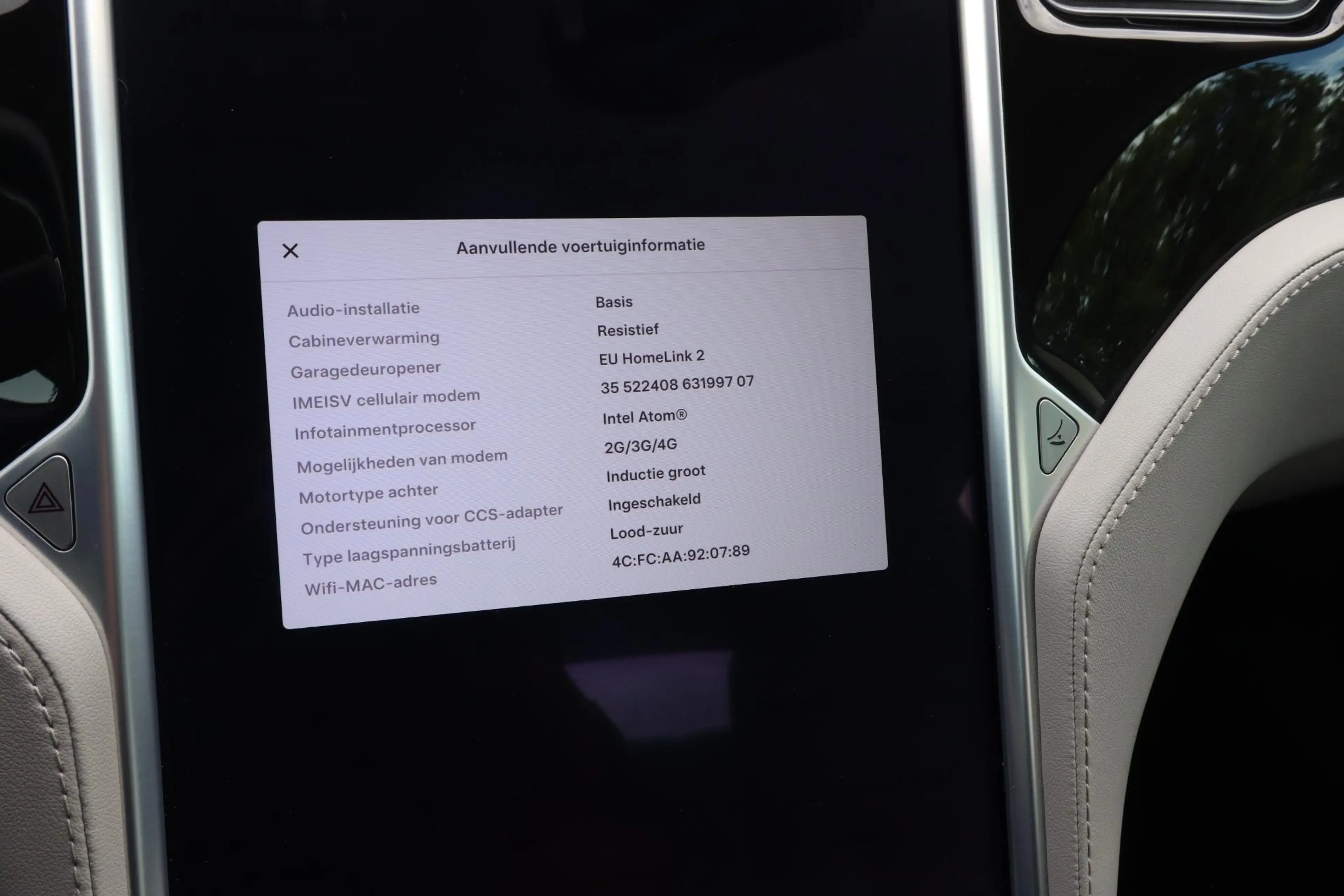 Tesla Model S 85 Base 87,6% SOH, Cruise control, Camera, Lederen — photo 18