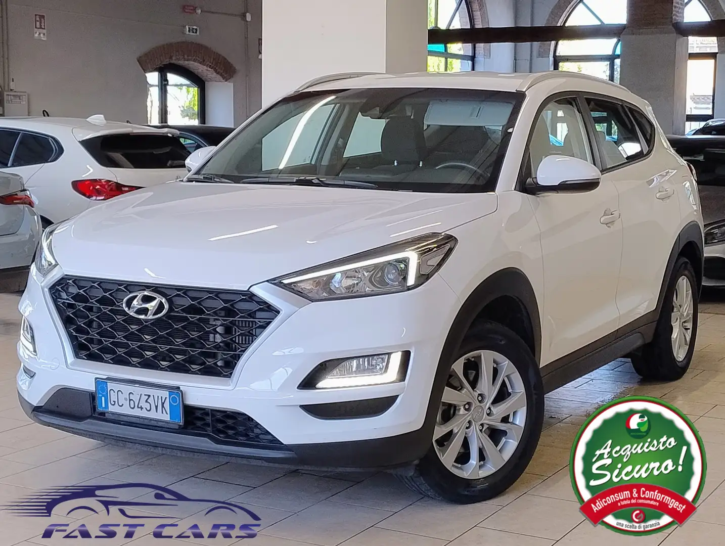 Hyundai TUCSON 1.6 crdi XPRIME 2wd 115cv my20 CARPLAY LED LANE Blanc - 1