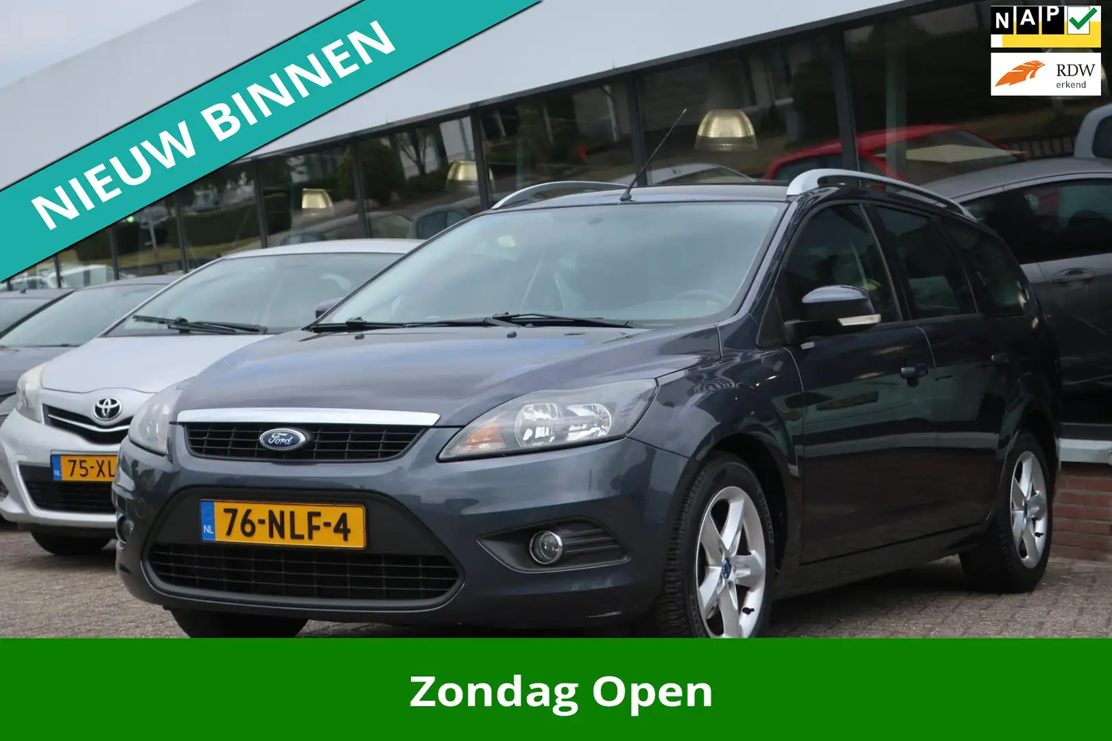 Ford Focus Wagon 1.6 Comfort 2e EIG_AIRCO_CRUIS_LMV_NAP. Gris - 1
