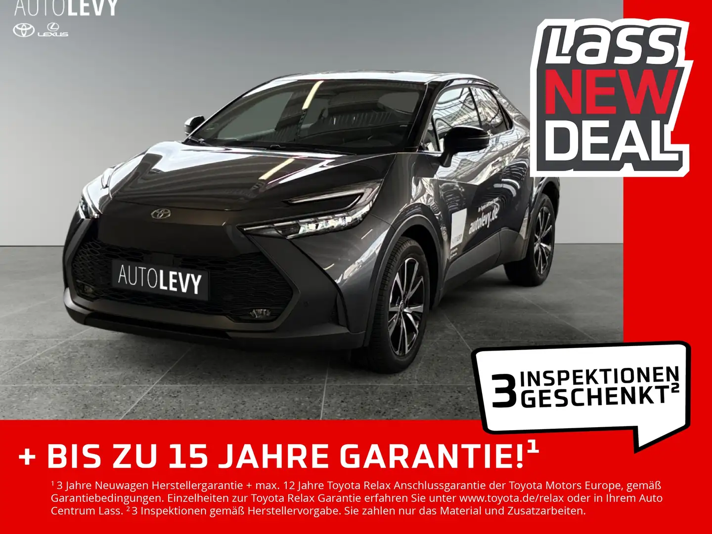 Toyota C-HR 2,0 Teamplayer +Technik-Paket +1,99% Gris - 1