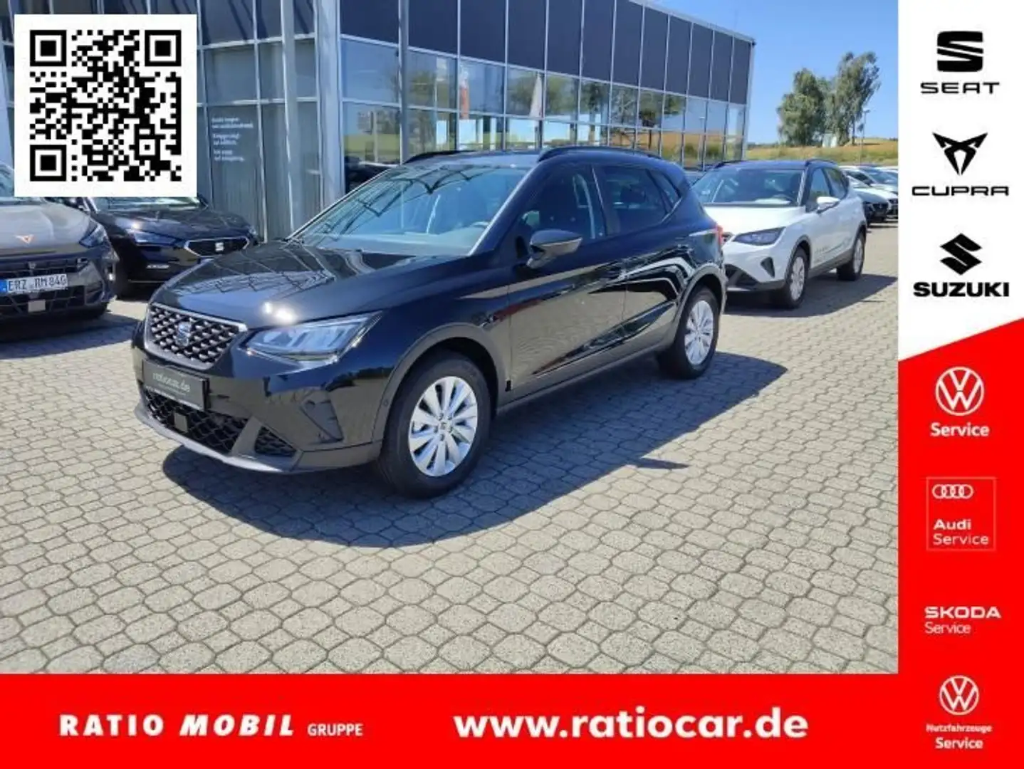 SEAT Arona ARONA ROAD EDITION 1.0 TSI SHZ NAVI RFK Noir - 1