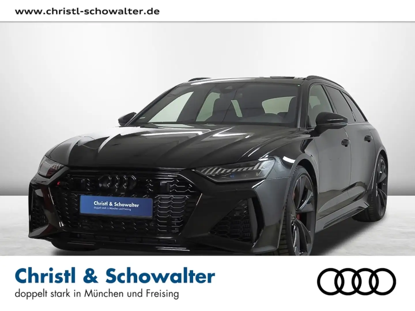 Audi RS6 Avant 4.0TFSI Vmax305 AHK KERAMIK PANO LASER Schwarz - 1