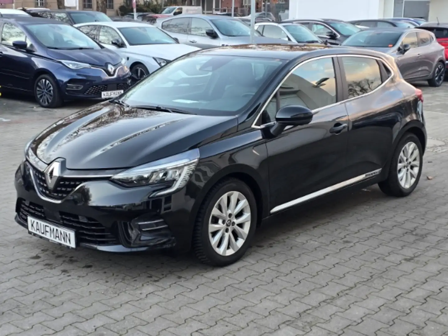 Renault Clio V Intens 1.0 TCe 90 EU6d Leder LED Navi Keyless Rü Negro - 1