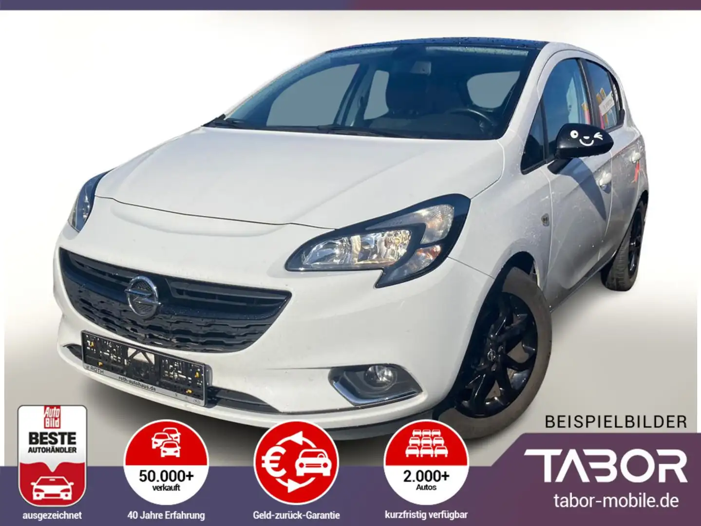 Opel Corsa 1.4 Turbo 100 Color Edition PDC WinterP Weiß - 1