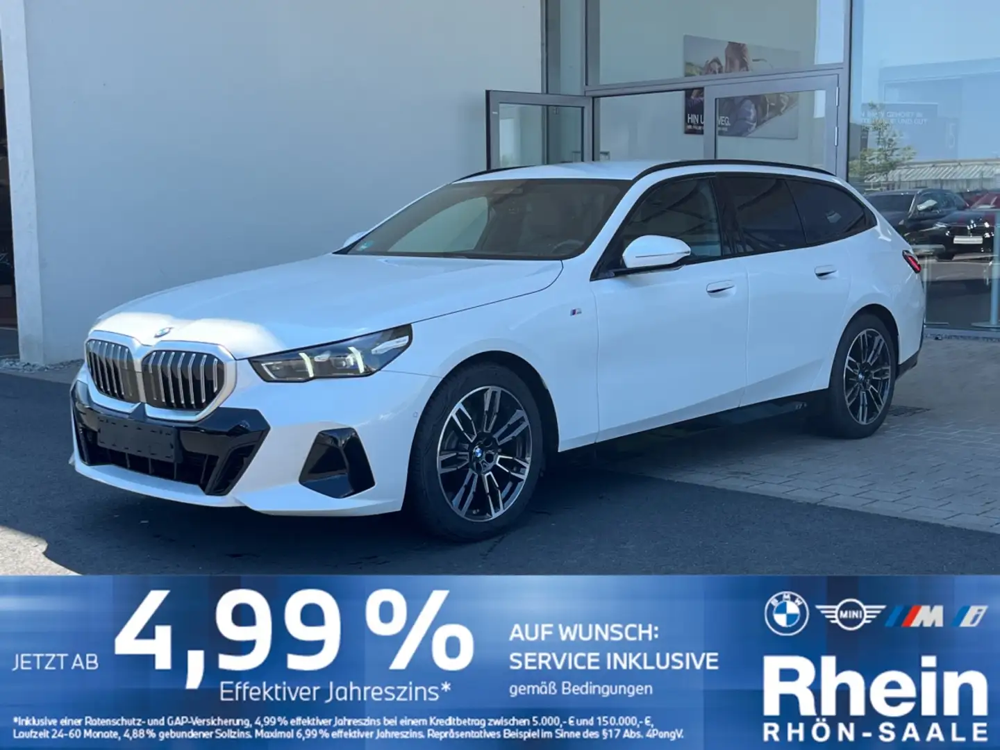 BMW 520 d Touring M Sportpaket AHK.Park+.Navi.Kom.S.v Weiß - 1