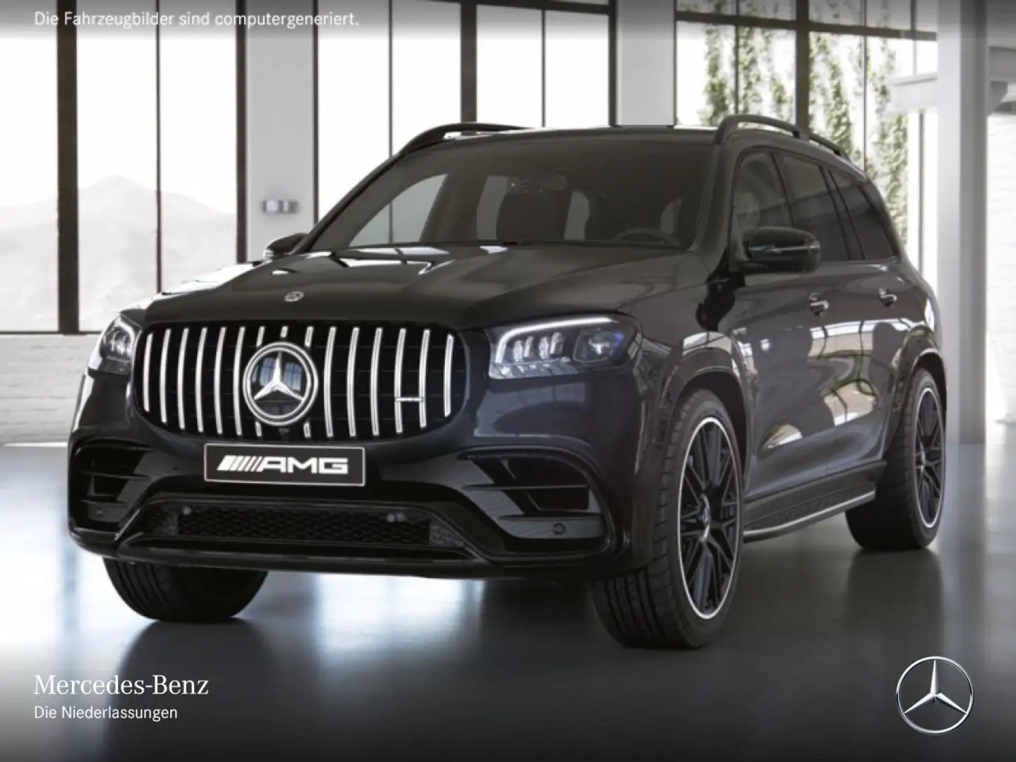 Mercedes-Benz GLS 63 AMG GLS 63 4M NIGHT+PANO+360+MULTIBEAM+FAHRASS+STHZG Schwarz - 2