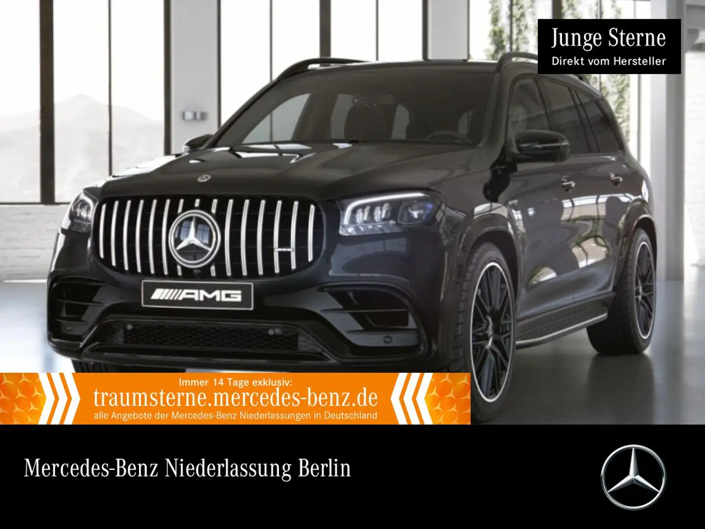 Mercedes-Benz GLS 63 AMG GLS 63 4M NIGHT+PANO+360+MULTIBEAM+FAHRASS+STHZG Schwarz - 1