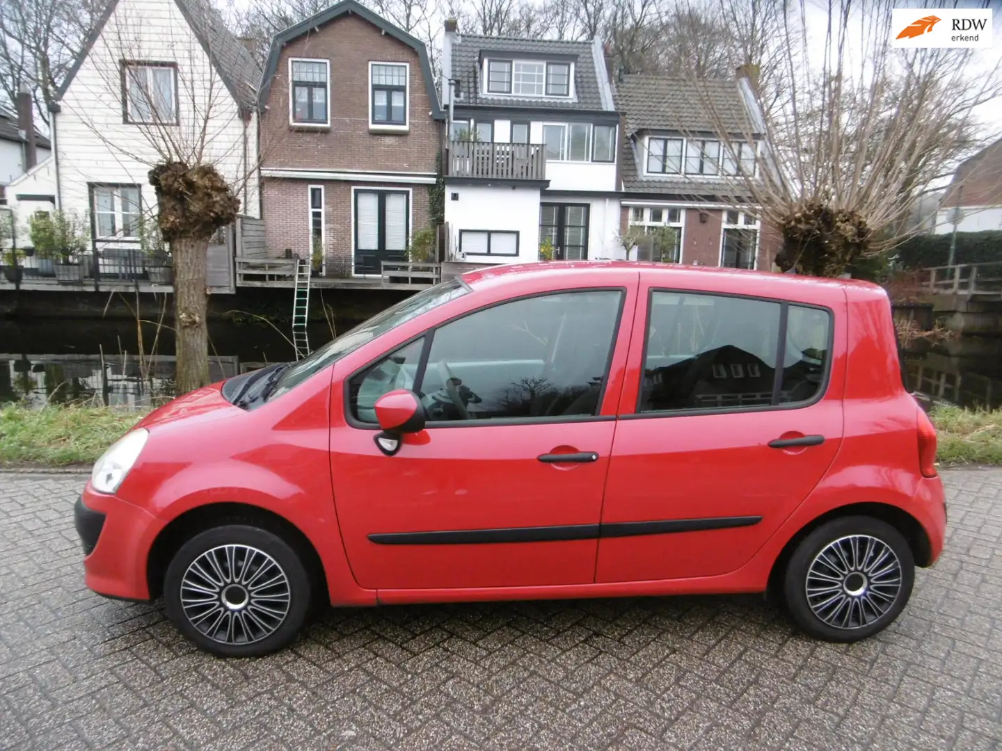 Renault Modus 1.2-16V Airco Hoge instap 147.000km Zuinig Ruimte Rood - 1