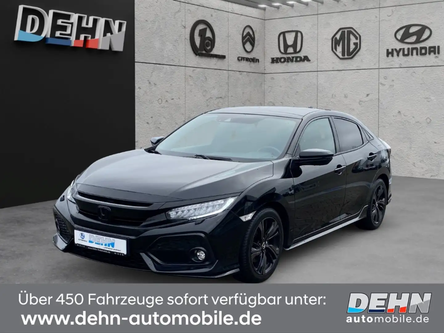 Honda Civic 1.5 VTEC Sport Plus LED Panodach ACC Kam Schwarz - 2
