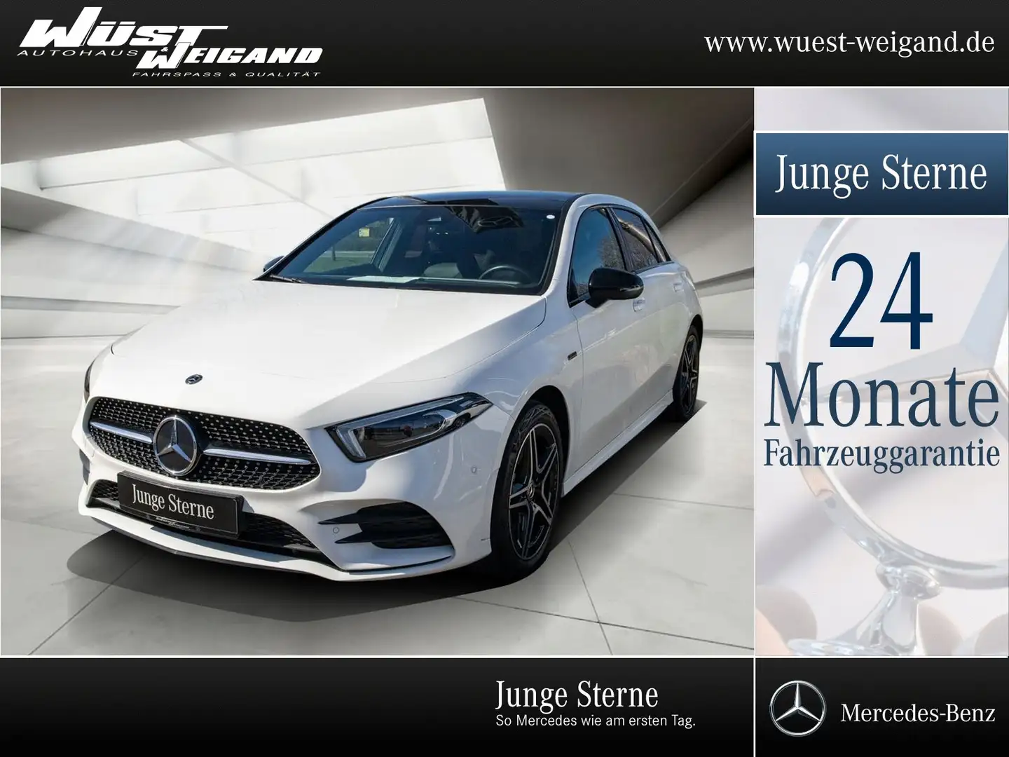 Mercedes-Benz A 250 e AMG-Line+Pano-D.+Multibeam+AHK+Night+PTS Blanco - 1