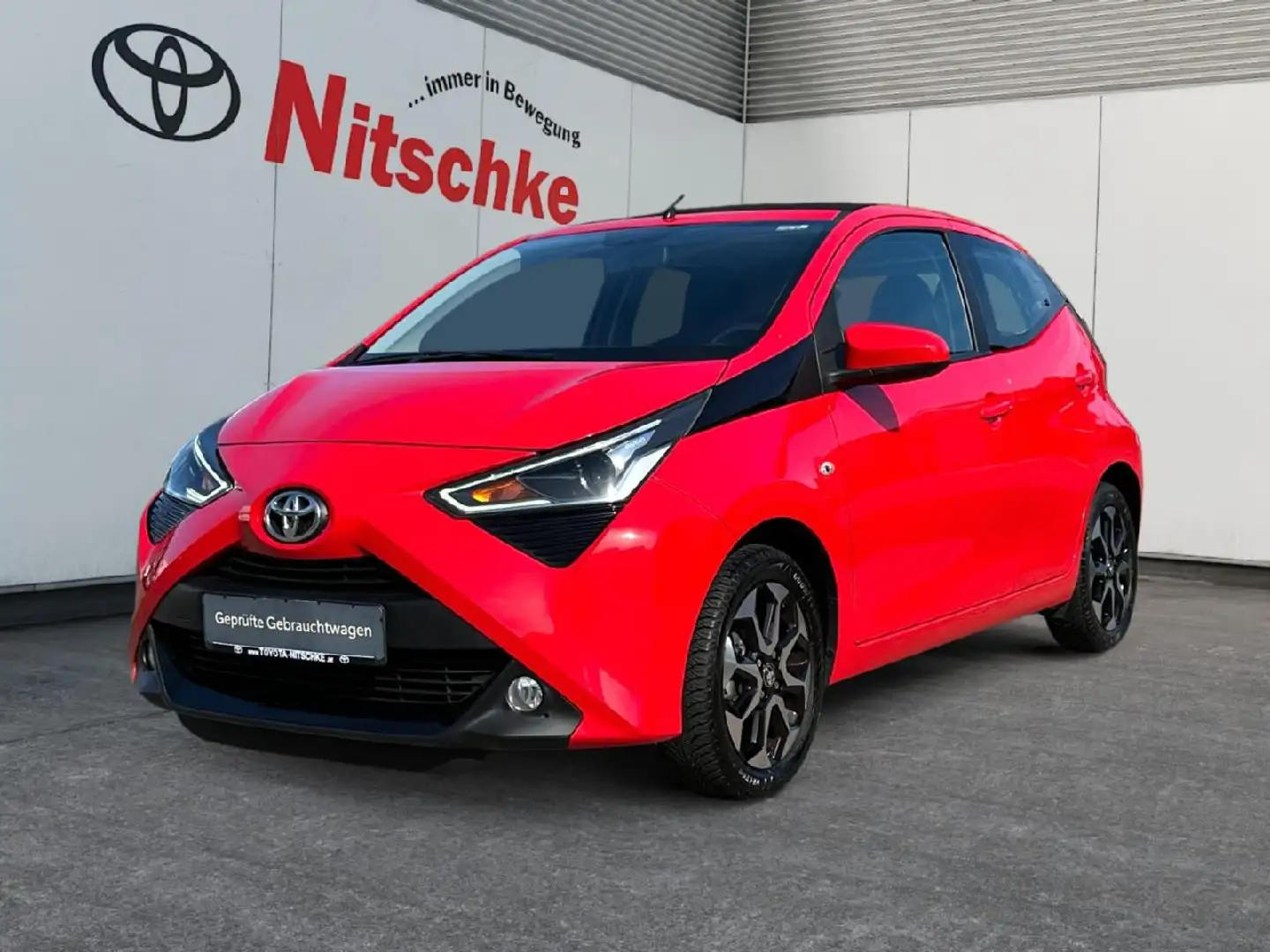 Toyota Aygo 1.0 x-sky, *Faltdach* Rot - 1