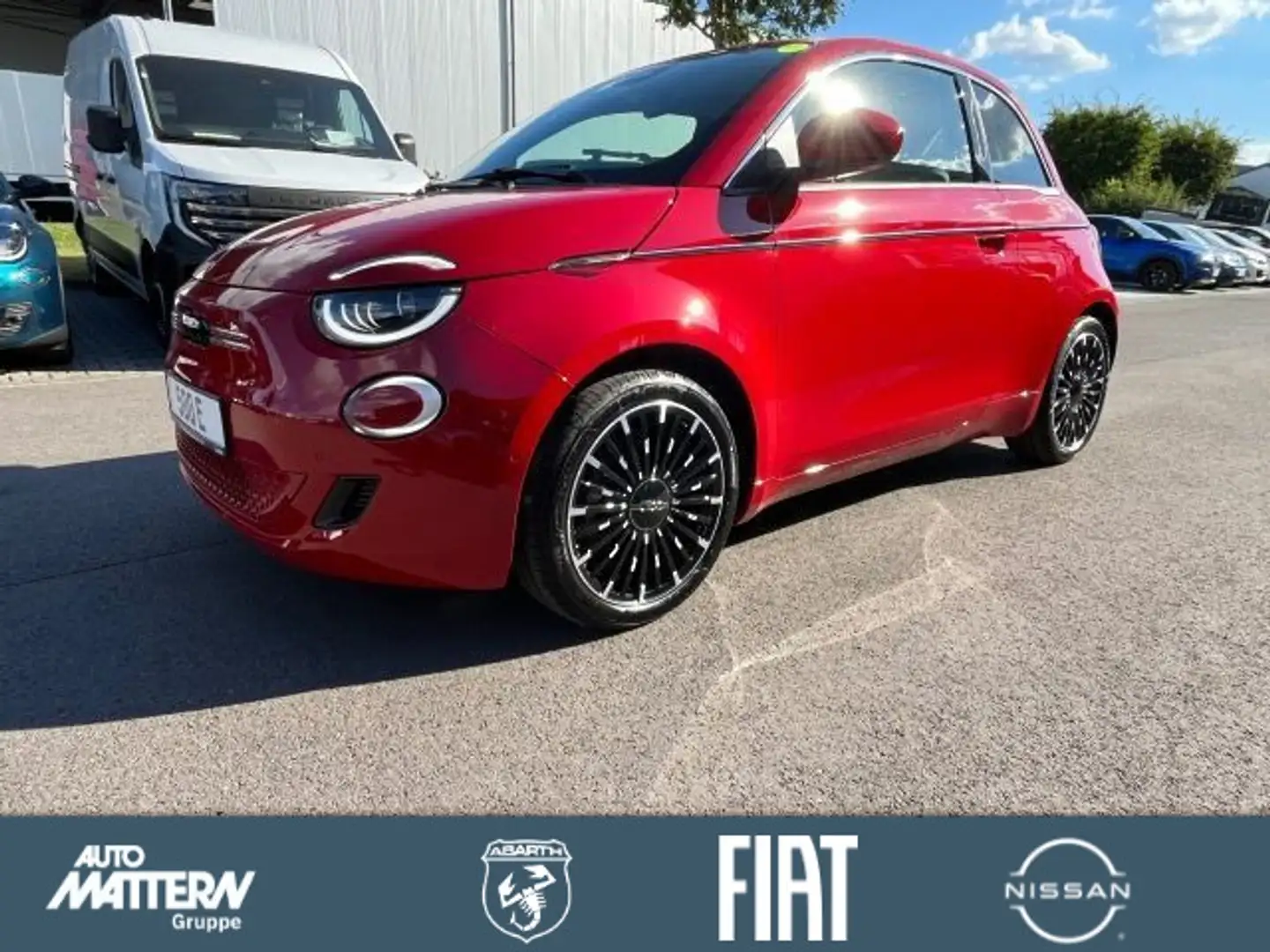 Fiat 500e La Prima 42 kWh,schon ab 227€ p.M. L-Rate Rot - 1