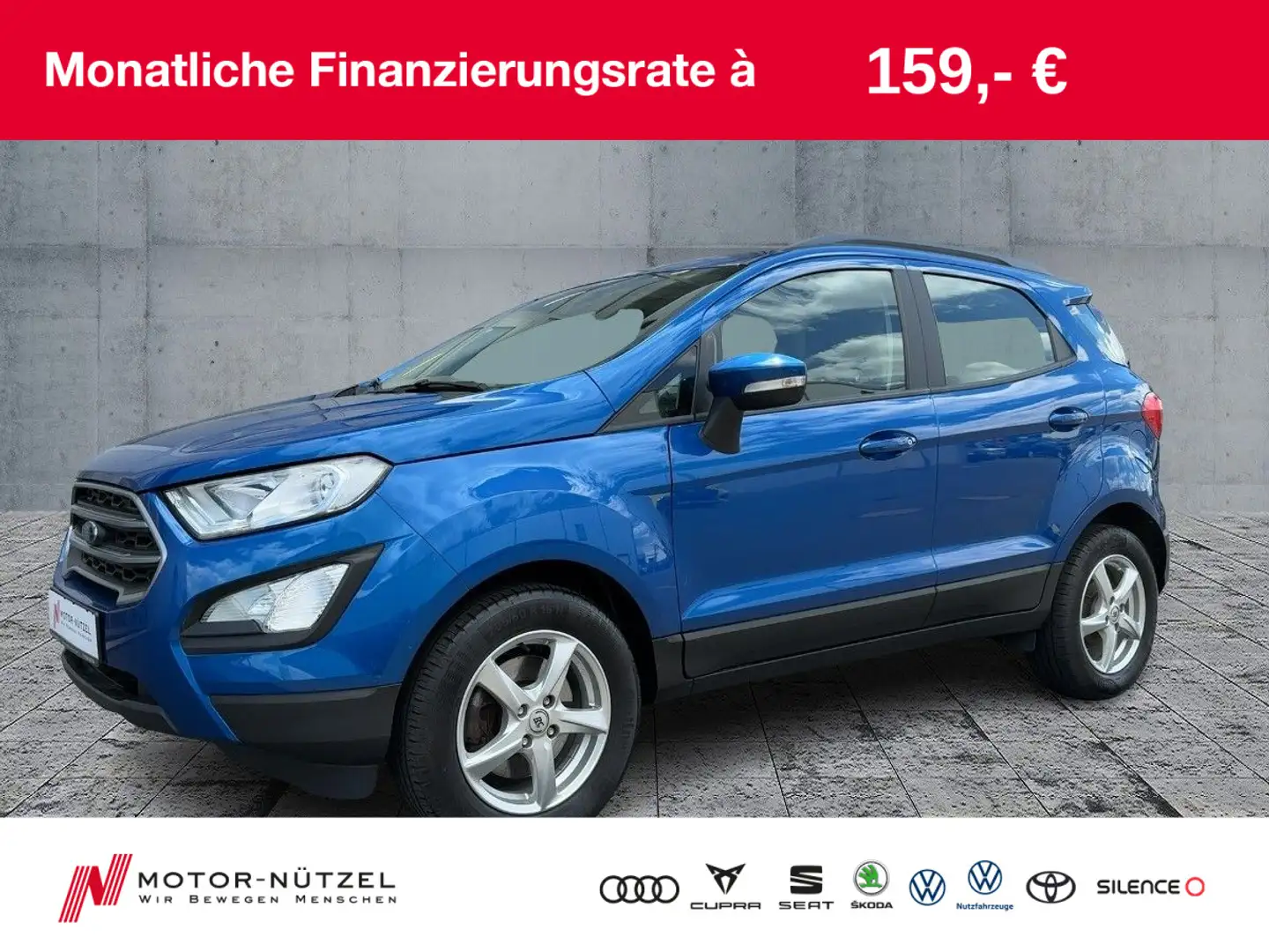 Ford EcoSport 1.0 EcoBoost Cool&Connect SHZ+PDC+GRA Blau - 1