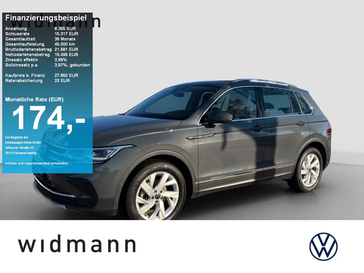 Volkswagen Tiguan Elegance 1.5 TSI 150 PS DSG Grau - 1